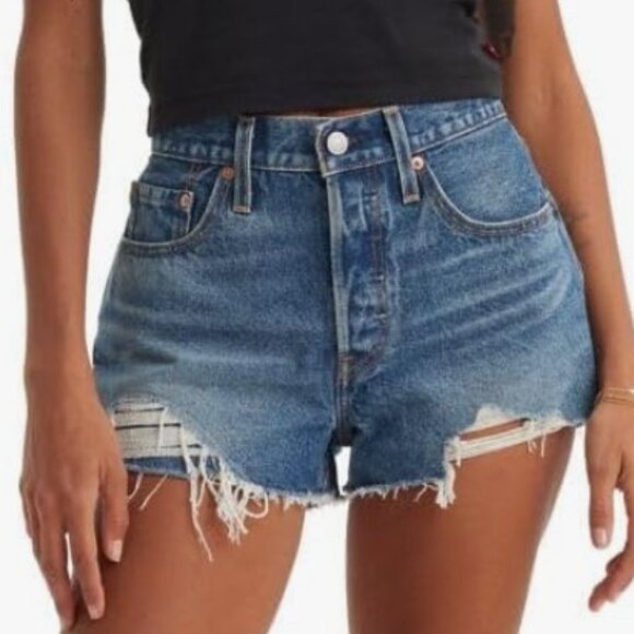 Levi's Women's 501 Original Shorts - Size 33 - Picture 1 of 4
